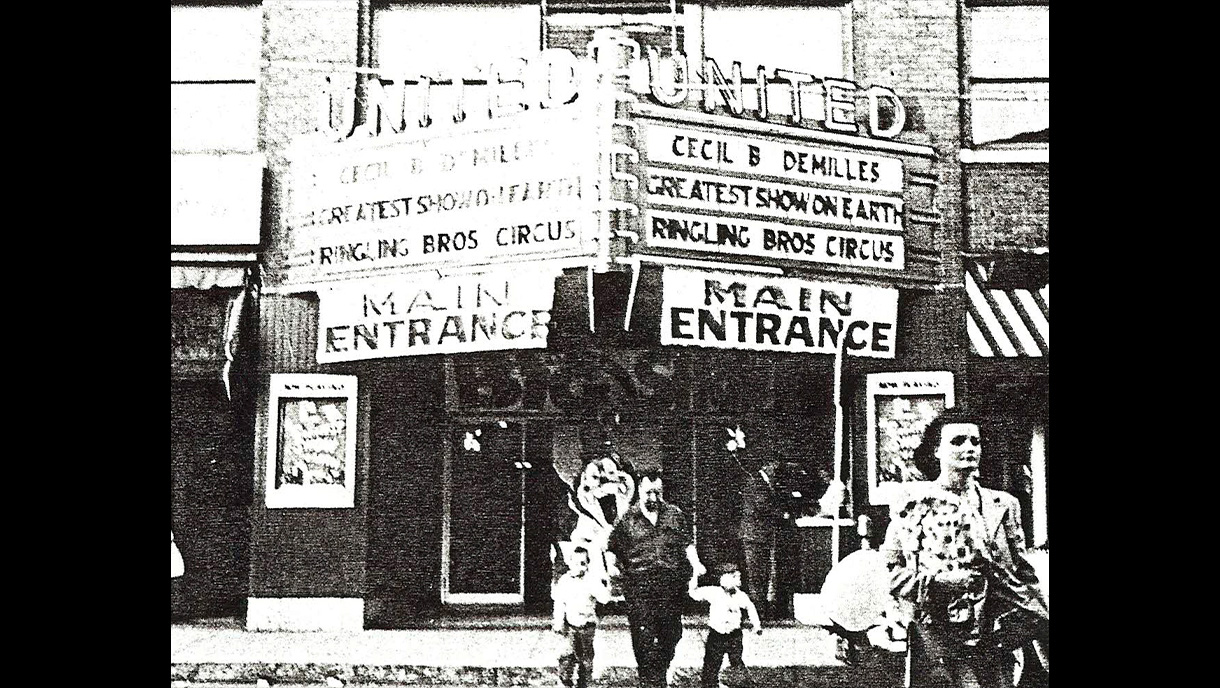 United Theatre Marquee - 1950's